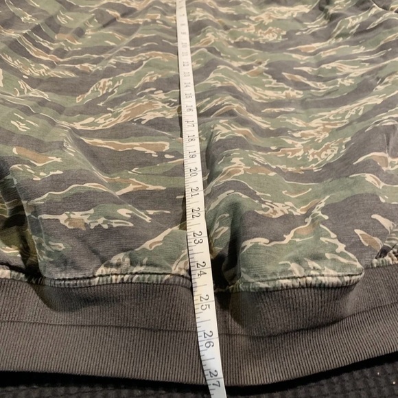 All Saints Vintage Faded Tiger Stripe Camouflage Bomber Jacket Size XL - Picture 11 of 11